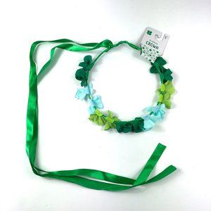 St. Patrick's Day Floral Shamrock Headband Crown